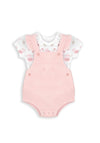 Babybol Baby Girl Tee and Romper Set, Pink