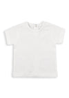 Babybol Baby Boy Round Neck Short Sleeve Tee, White