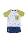 Babybol Baby Boy Pirate Tee and Short Set, White