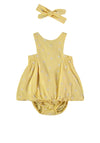 Babybol Baby Girl Daisy 3 Piece Dress Set, Yellow