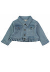 Babybol Baby Girl Long Sleeve Denim Jacket, Blue