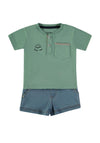 Babybol Baby Boy Sunny Day Tee and Short Set, Green