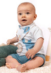 FS Baby Boy Animal Tee and Short Set, White Multi