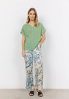 Soyaconcept Radia Lightweight V-Neck Top, Green