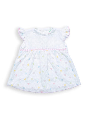 FS Baby Girl Heart Dress and Short Set, White