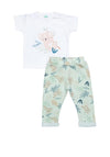 FS Baby Boy Koala Tee and Trouser Set, White Multi