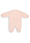 FS Baby Girl Floral Long Sleeve Babygrow, Orange