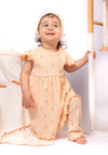 FS Baby Girl Floral Dress and Legging Set, Orange