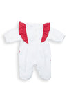 FS Baby Girl Cherry Long Sleeve Babygrow, White