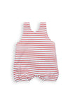 FS Baby Girl Cherry Stripe Romper, Red