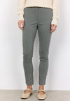 Soyaconcept Lilly Mid Rise Slim Leg Trousers, Dusty Green