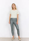 Soyaconcept Pam Faux Leather Leggings, Dusty Green