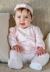 Emile Et Rose Baby Girl Betty Babygrow and Headband Set, Pink