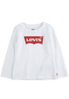 Levi’s Baby Girl Batwing Logo Long Sleeve Top, White
