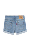 Levi’s Baby Girl Roll Up Denim Shorts, Light Blue