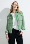 Cecil Short Boucle Jacket, Celery Green