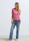 Cecil Burnout Print T-Shirt, Pink Sorbet