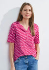 Cecil Print Tunic Blouse, Pink Sorbet