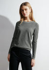 Cecil Structured Pattern Sweater, Dynamic Khaki