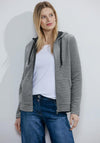 Cecil Stripe Design Sweater Jacket, Navy