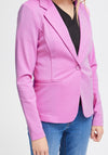 Ichi Kate Jersey Single Breasted Blazer, Super Pink