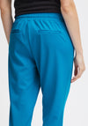 Ichi Kate Cropped Jogger Trousers, Blue Grotto