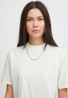 Ichi Rania Crew Neck Basic Tee, Cloud Dancer