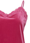 Ichi Velour Cami Top, Festival Fuchsia
