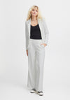 Ichi Kate Sus Wide Leg Casual Trousers, Cloud Dancer