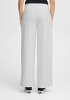 Ichi Kate Sus Wide Leg Casual Trousers, Cloud Dancer