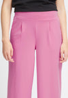 Ichi Kate Sus Wide Leg Casual Trousers, Super Pink