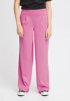 Ichi Kate Sus Wide Leg Casual Trousers, Super Pink