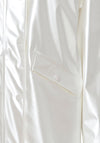 Ichi Tazami High Shine Raincoat, Dusty Silver