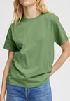 ICHI Basic Crew Neck T-Shirt, Green Tea