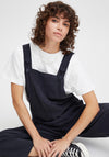 ICHI Button Dungarees, Navy Wash