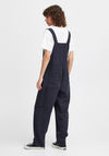ICHI Button Dungarees, Navy Wash