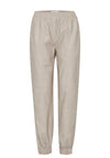 ICHI Cenobi Coated Jogger Trousers, Stone