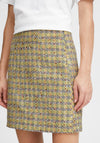 ICHI Boucle Mini Skirt, Stone