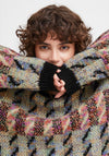 Ichi Betti Patchwork Knitted Sweater, Meteorite
