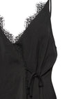 Ichi Tie Side Lace Trim Cami Top, Black