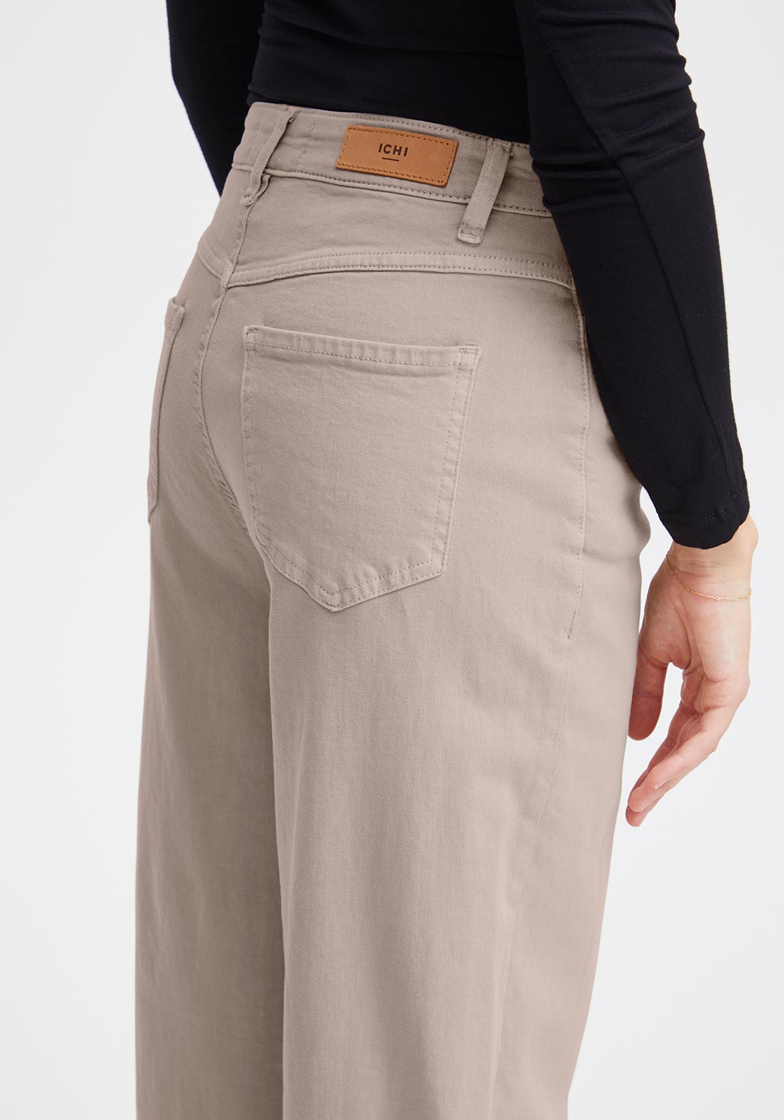Ichi Cenny Straight Leg Jeans, Doeskin