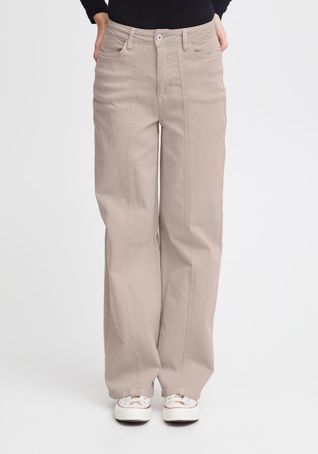 Ichi Cenny Straight Leg Jeans, Doeskin