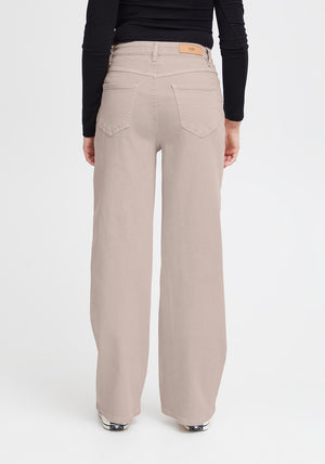 Ichi Cenny Straight Leg Jeans, Doeskin