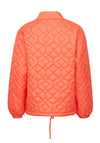 Ichi Efoni Drawstring Quilted Jacket, Hot Coral