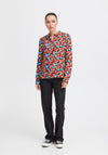 Ichi Rosalie Floral Print Blouse, Multi Flower