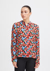 Ichi Rosalie Floral Print Blouse, Multi Flower