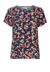 Ichi Vera Print T-Shirt, Total Eclipse
