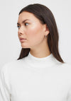 Ichi Mafa Short Sleeve Sweater, Cloud Dancer