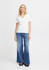 Ichi Palmer V-Neck T-Shirt, Cloud Dancer