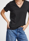 Ichi Palmer V-Neck T-Shirt, Black
